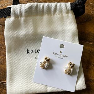 New Kate Spade owl earrings